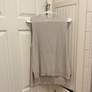 Lou & Grey Cream Sleeveless Knit Top